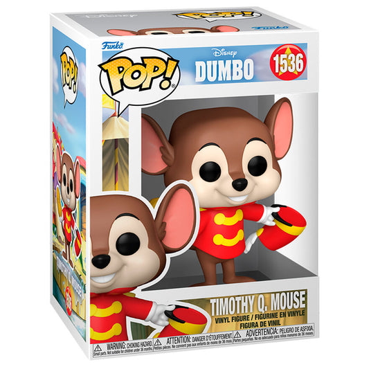 Figura Funko POP! de Timothy Q Mouse de Disney Dumbo con cacahuete y tambor - 2