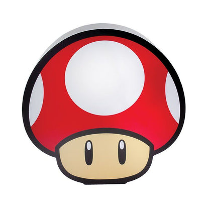 Lámpara Mushroom de Super Mario Bros roja y blanca