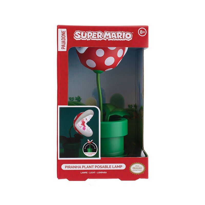 Lámpara Planta Piraña de Super Mario Bros con maceta verde - 2