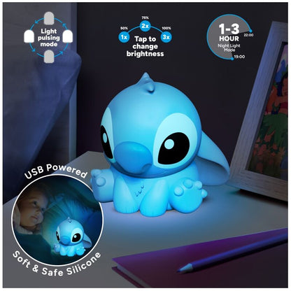 Lámpara 3D de Stitch Disney azul de silicona - 5