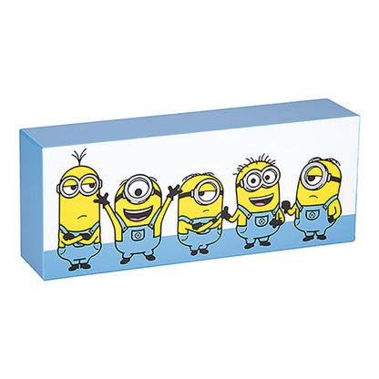 Lámpara rectangular PALADONE con cinco Minions