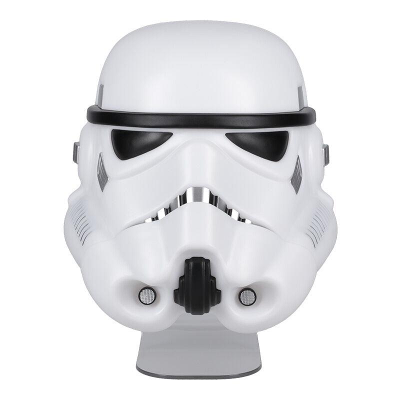 Lámpara con forma de máscara blanca y negra de Stormtrooper de Star Wars
