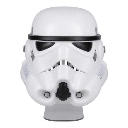Lámpara con forma de máscara blanca y negra de Stormtrooper de Star Wars