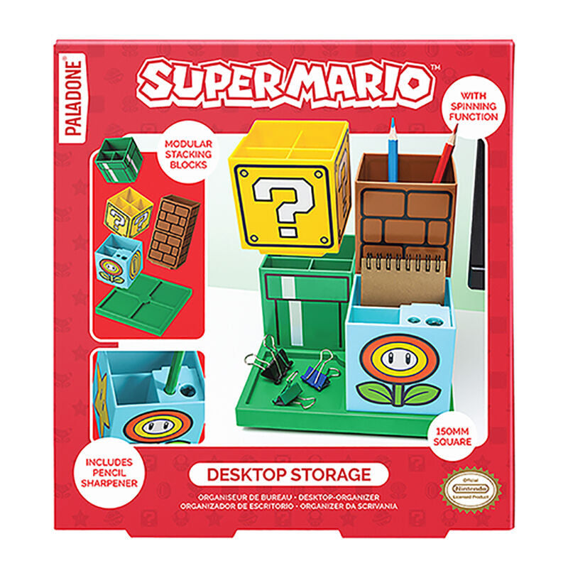 Organizador de escritorio Super Mario Bros PALADONE con bloques modulares