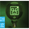 Bombilla LED Neon Creeper de Minecraft iluminada en verde