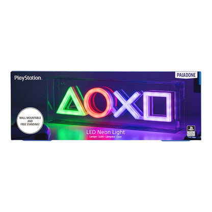 Lámpara LED horizontal con los símbolos de PlayStation iluminados en varios colores - 3