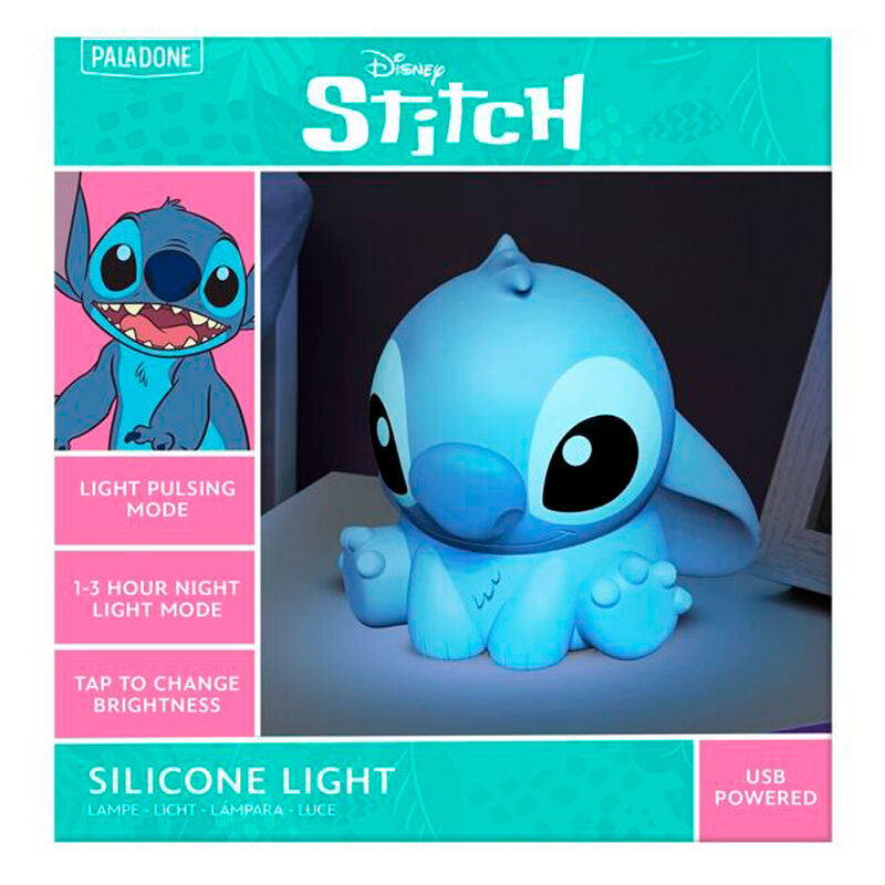 Lámpara 3D de Stitch Disney azul de silicona - 4