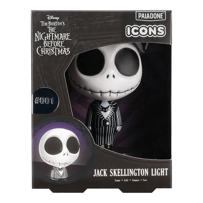 Lámpara de Jack Skellington de Pesadilla Antes de Navidad sobre base negra - 2