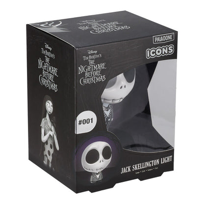 Lámpara de Jack Skellington de Pesadilla Antes de Navidad sobre base negra - 3