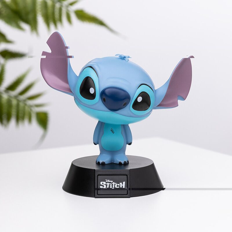 Lámpara de ambiente Disney Stitch azul sobre base negra - 4