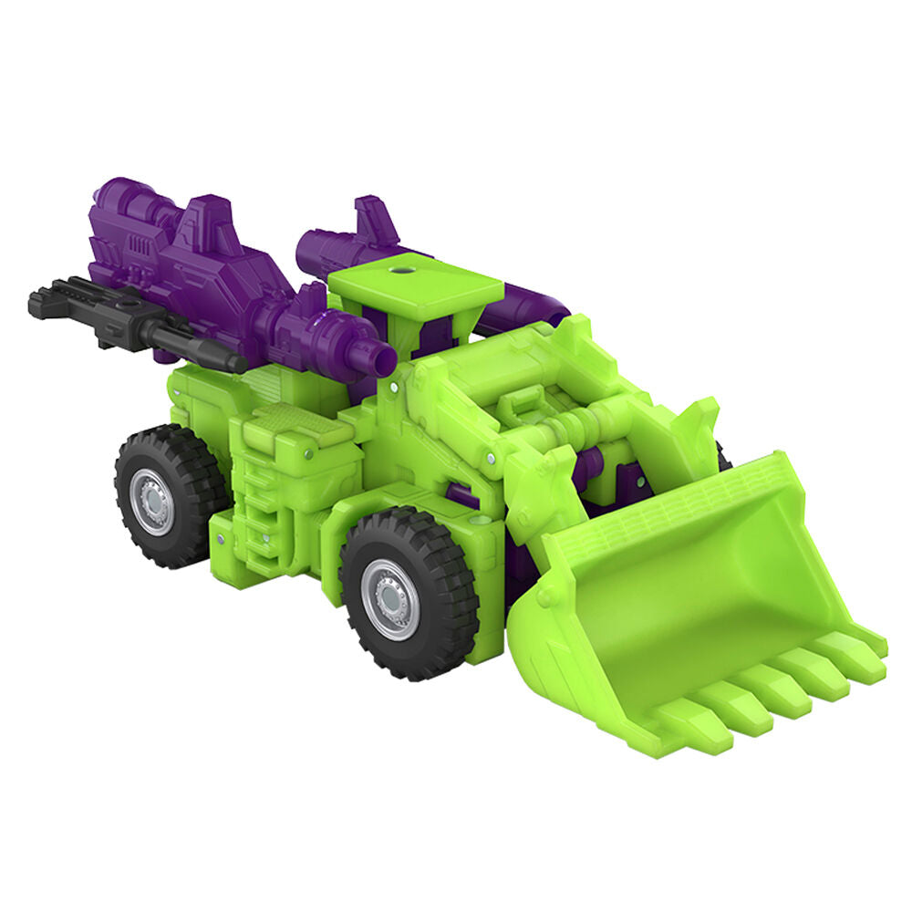 Figura Constructicon Scrapper de Transformers en modo robot, morada y verde - 4