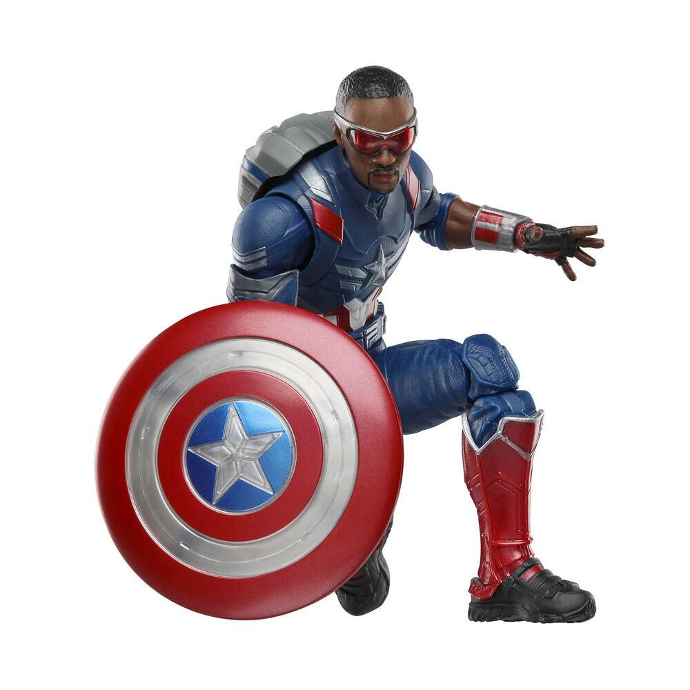 Figura articulada de Capitán América Marvel con alas y escudo - 4