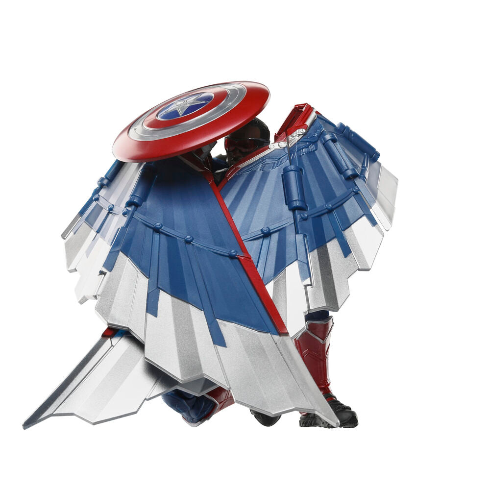 Figura articulada de Capitán América Marvel con alas y escudo - 6