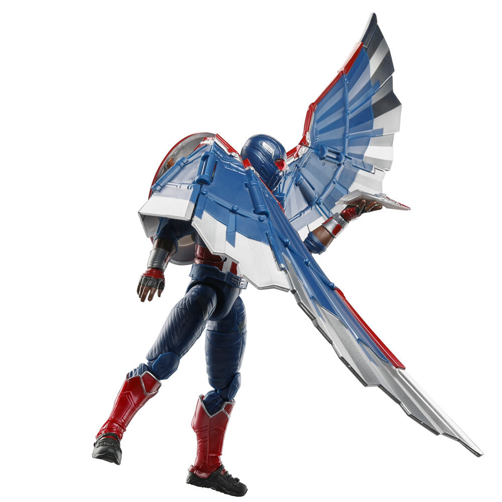 Figura articulada de Capitán América Marvel con alas y escudo - 8