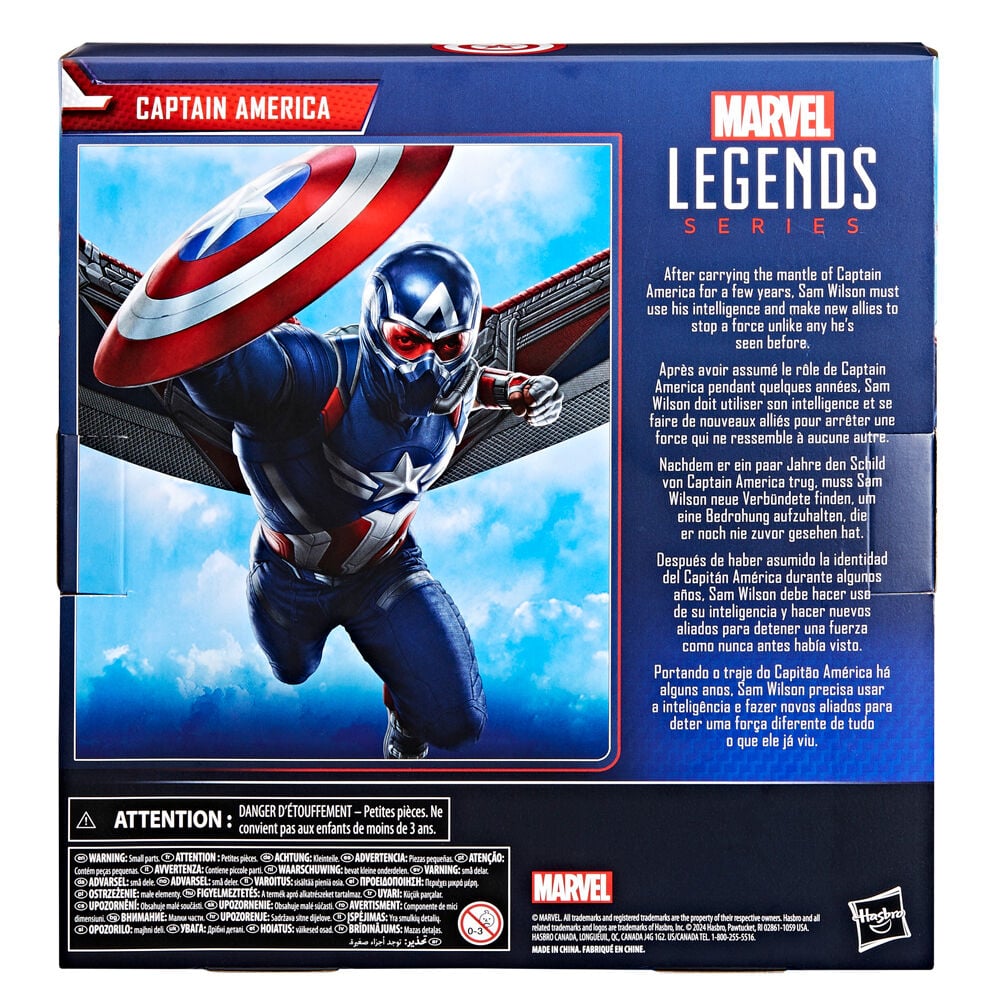 Figura articulada de Capitán América Marvel con alas y escudo - 9