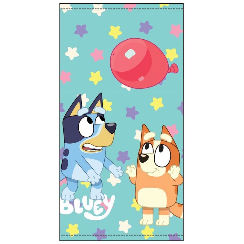 Toalla Bluey de microfibra con Bluey y Bingo
