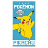 Toalla Pokémon de microfibra con Pikachu sobre fondo azul