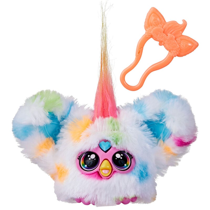 Mini Furby Loo-Lay Furblet multicolor con clip de llavero