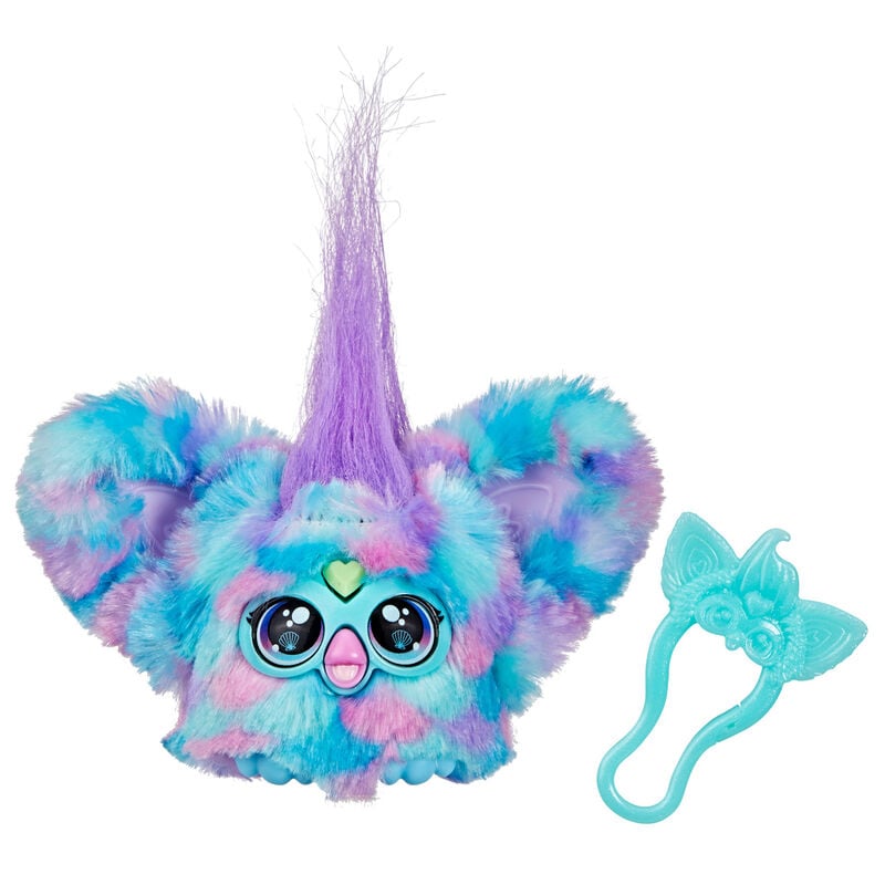 Mini Furby Mer-May Furblet multicolor con clip de criatura marina