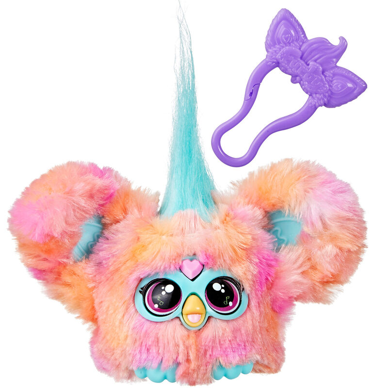 Mini Furby Ree-Mix Furblet de Hasbro en tonos rosa y turquesa