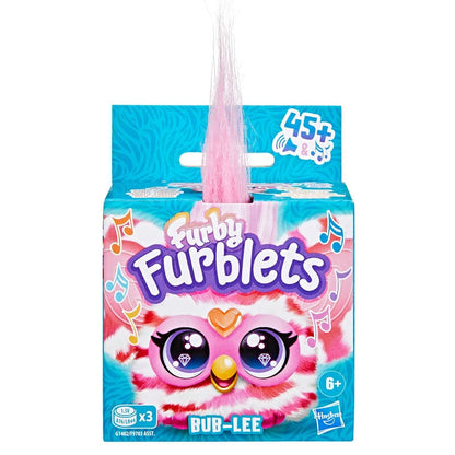 Mini Furby Bub-Lee Furblet rosa con clip de llavero - 3