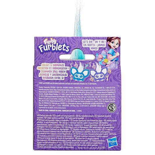 Mini Furby Ree-Mix Furblet de Hasbro en tonos rosa y turquesa - 3