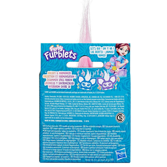 Mini Furby Bub-Lee Furblet rosa con clip de llavero - 4