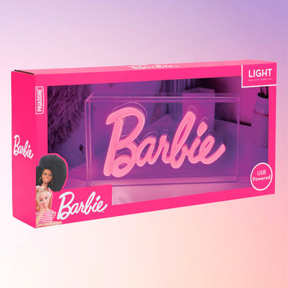 Lámpara LED rosa de neón Barbie en cuadro acrílico - 2