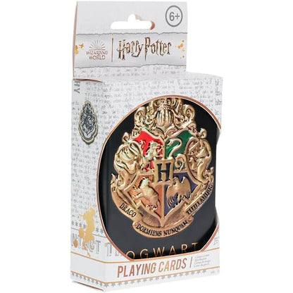 Baraja de cartas Hogwarts Harry Potter con caja metálica negra - 3