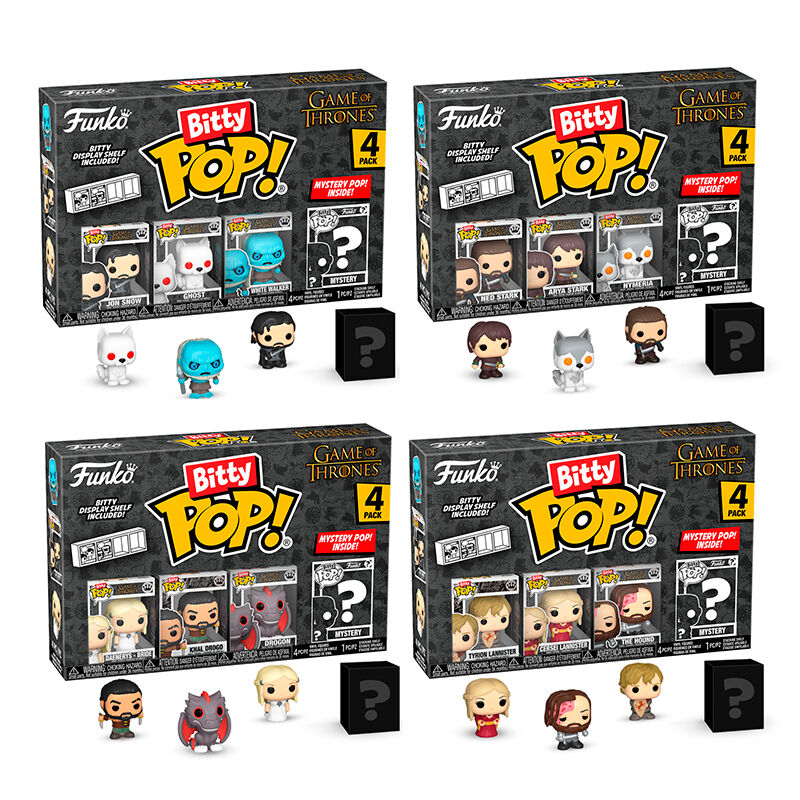 Pack de 4 figuras Funko Bitty Pop! de Juego de Tronos