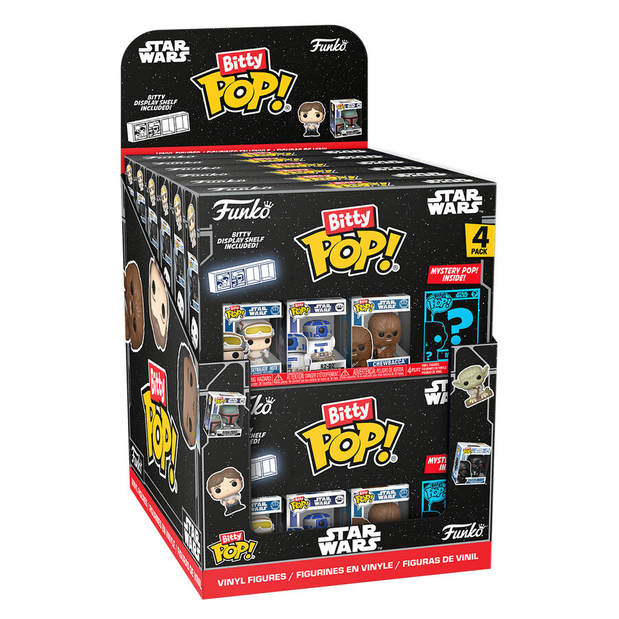 Blíster Funko Bitty Pop! Star Wars de 4 figuras surtidas
