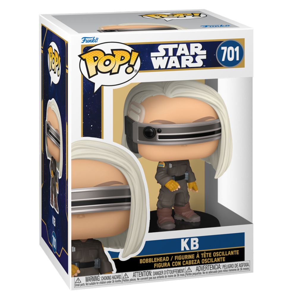 Figura Funko POP! de KB de Star Wars: Skeleton Crew con visor y base Star Wars - 2