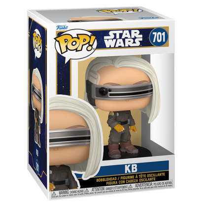 Figura Funko POP! de KB de Star Wars: Skeleton Crew con visor y base Star Wars - 2