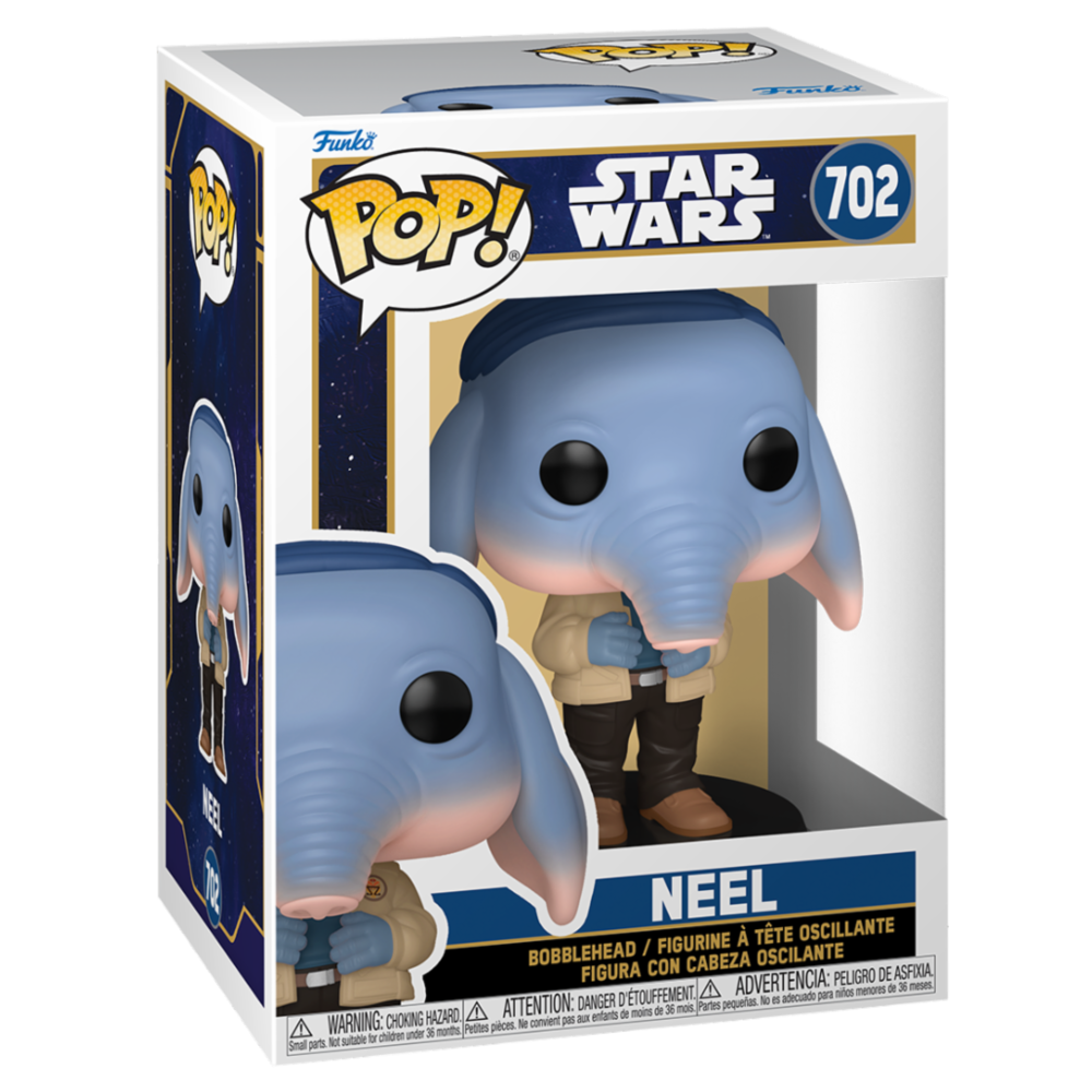 Figura Funko POP! de Neel de Star Wars: Skeleton Crew en caja