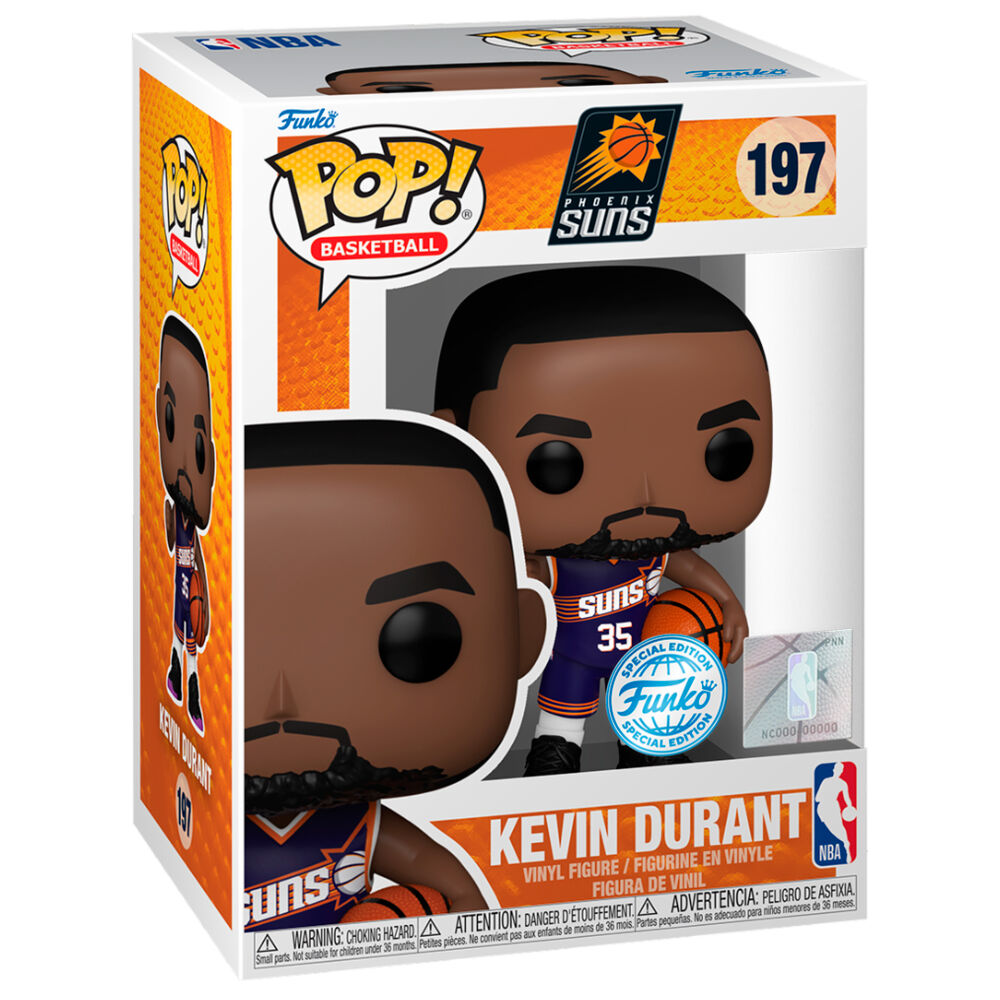 Figura Funko POP! de Kevin Durant con camiseta de Phoenix Suns y balón