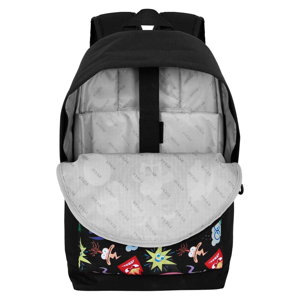 Mochila negra Disney Pixar Inside Out de 44 cm con estampado multicolor - 3