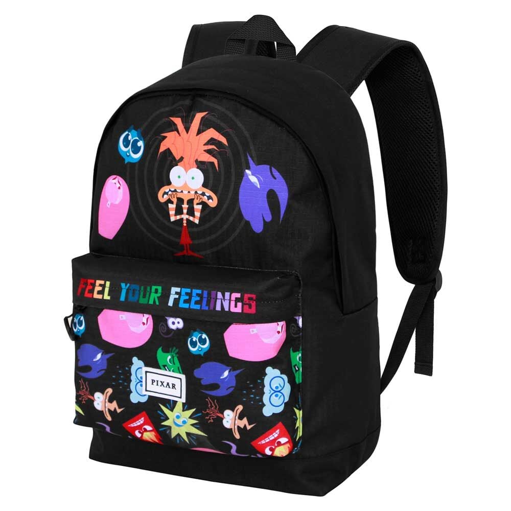Mochila negra Disney Pixar Inside Out de 44 cm con estampado multicolor - 2