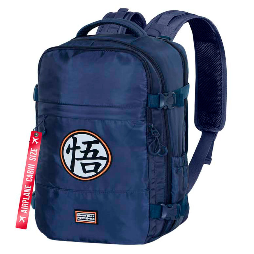 Mochila azul marino Symbol Dragon Ball Z con emblema de Goku