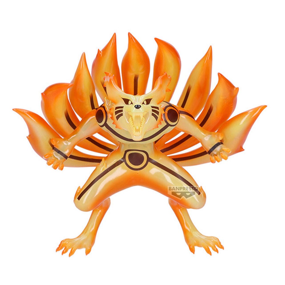 Figura de Kurama Ver. A de Naruto Shippuden en tonos naranja y amarillo - 2