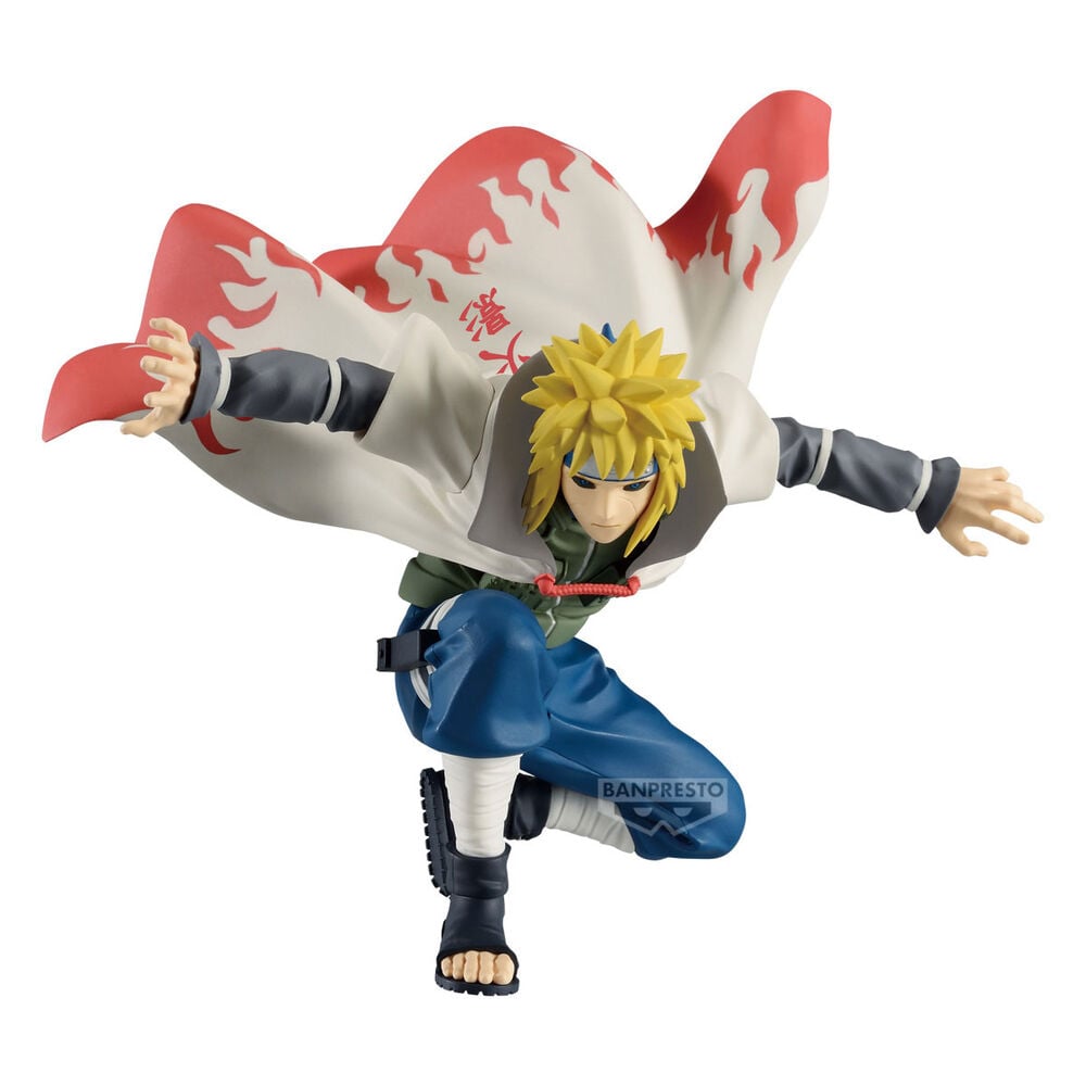 Figura Banpresto de Minato Namikaze con panel ilustrado de Naruto Shippuden - 2