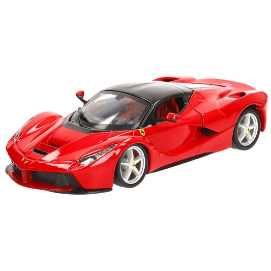 Coche Ferrari LaFerrari BURAGO rojo a escala 1:24