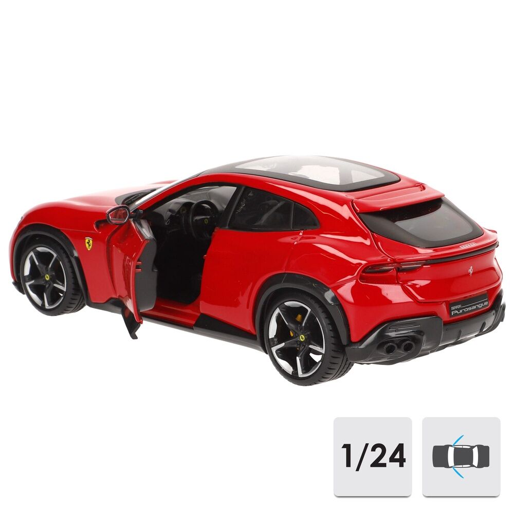 Coche Ferrari Purosangue BURAGO rojo a escala 1:24 - 2