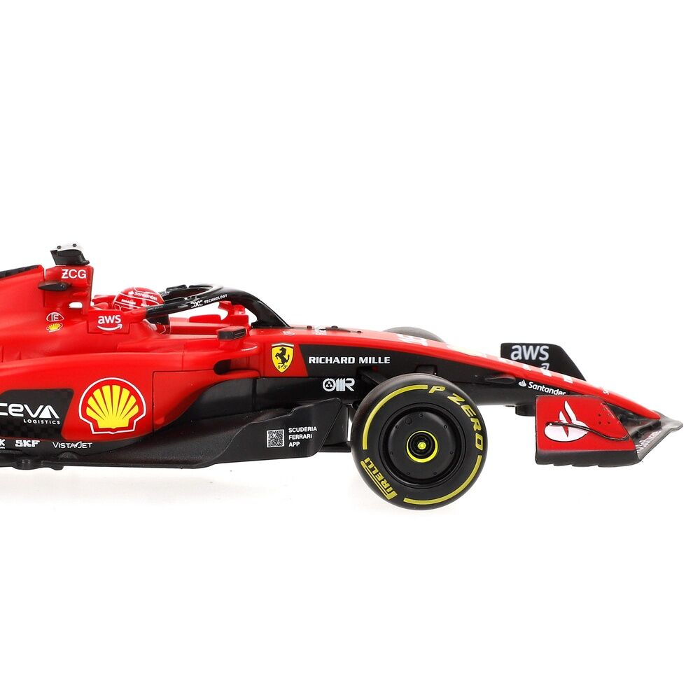 Coche Ferrari de Fórmula 1 de Charles Leclerc con mando radio control - 3