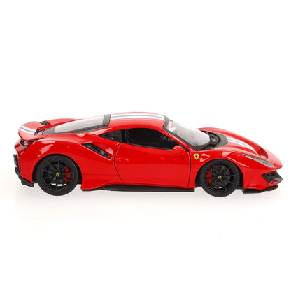 Coche BURAGO Ferrari 488 Pista rojo a escala 1:24 - 3