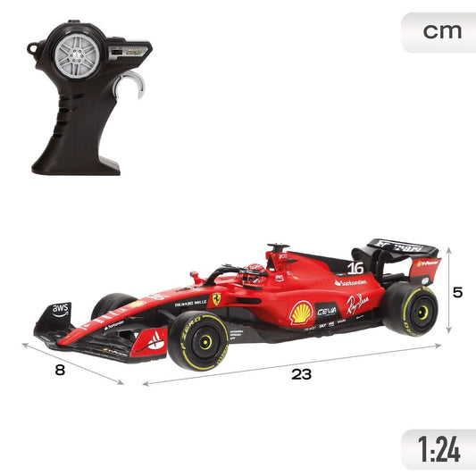 Coche Ferrari de Fórmula 1 de Charles Leclerc con mando radio control - 4