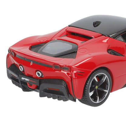 Coche BURAGO Ferrari SF 90 Stradale rojo a escala 1:24 - 5