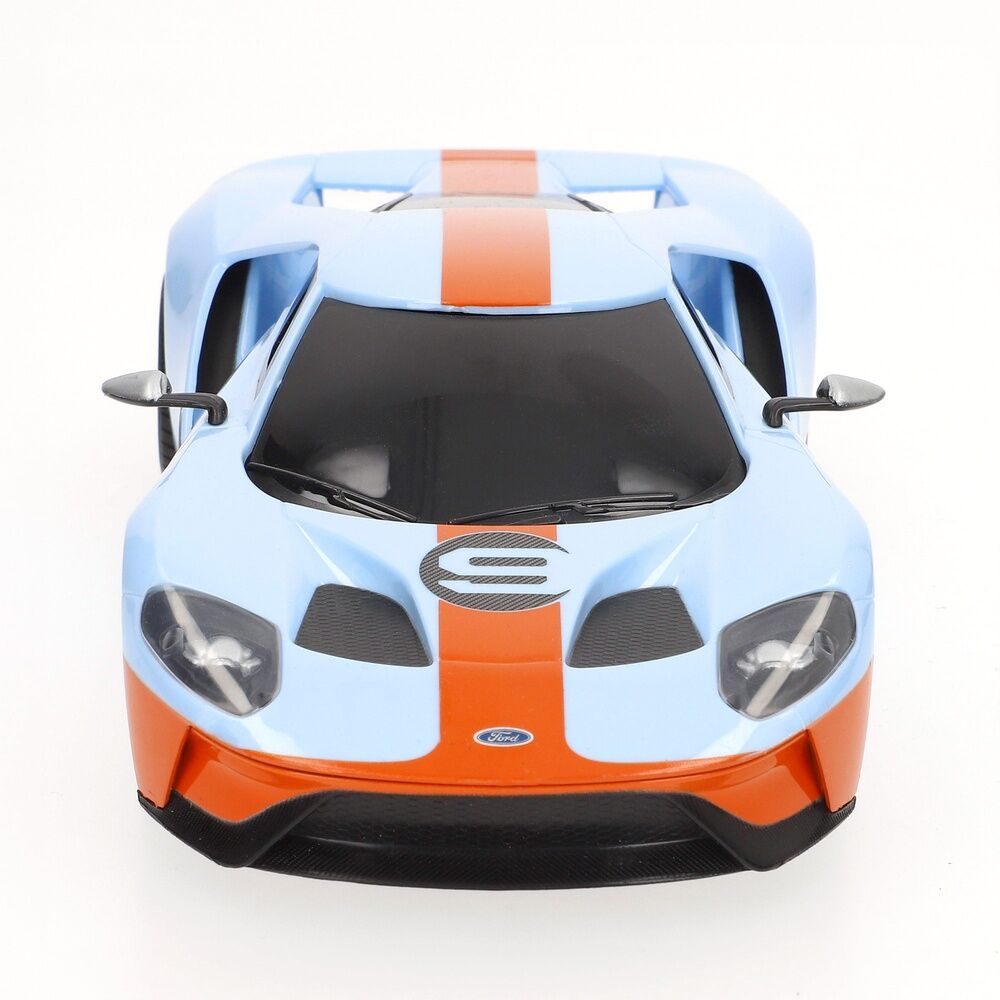 Coche teledirigido MAISTO Ford GT Heritage azul y naranja con mando - 6