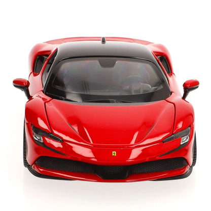 Coche BURAGO Ferrari SF 90 Stradale rojo a escala 1:24 - 6