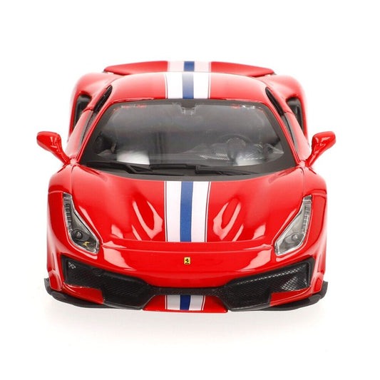 Coche BURAGO Ferrari 488 Pista rojo a escala 1:24 - 6