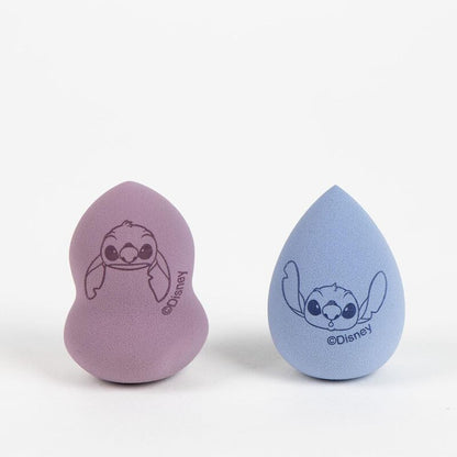 Set de dos esponjas de maquillaje Stitch Disney en azul y malva - 3